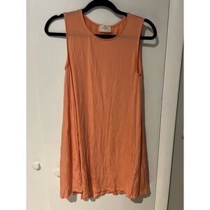 Everly‎ Sleeveless Shift Dress Coral Orange Tank Pullover Womens Size Small